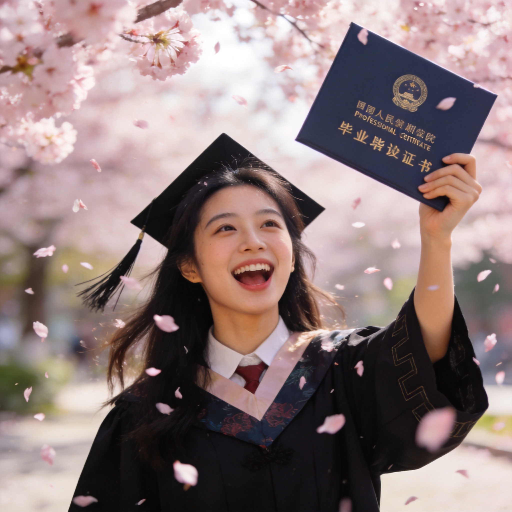 学员持证庆祝